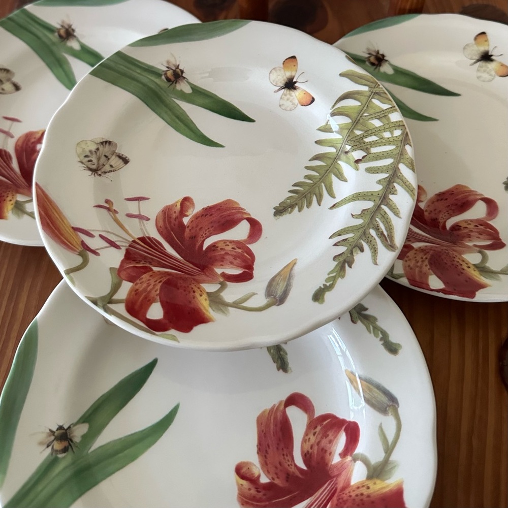 Set of 4 Spode Floral Heaven 6in Plates